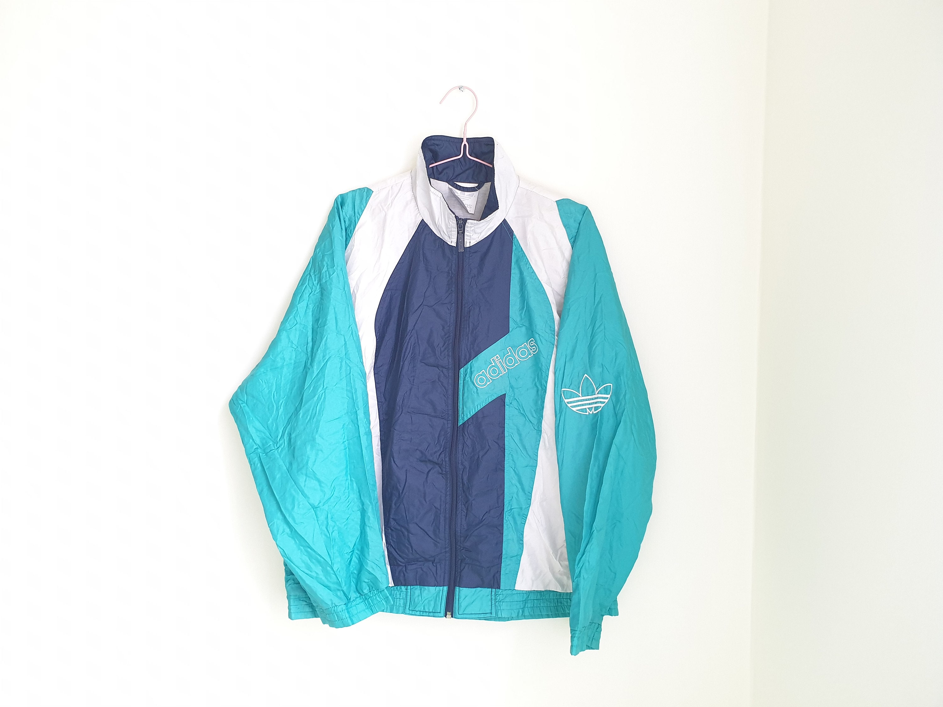 90s Vintage Adidas Track Jacket Color Block Zip-up 90s Vintage Adidas Track Jacket Color Block Zip-up