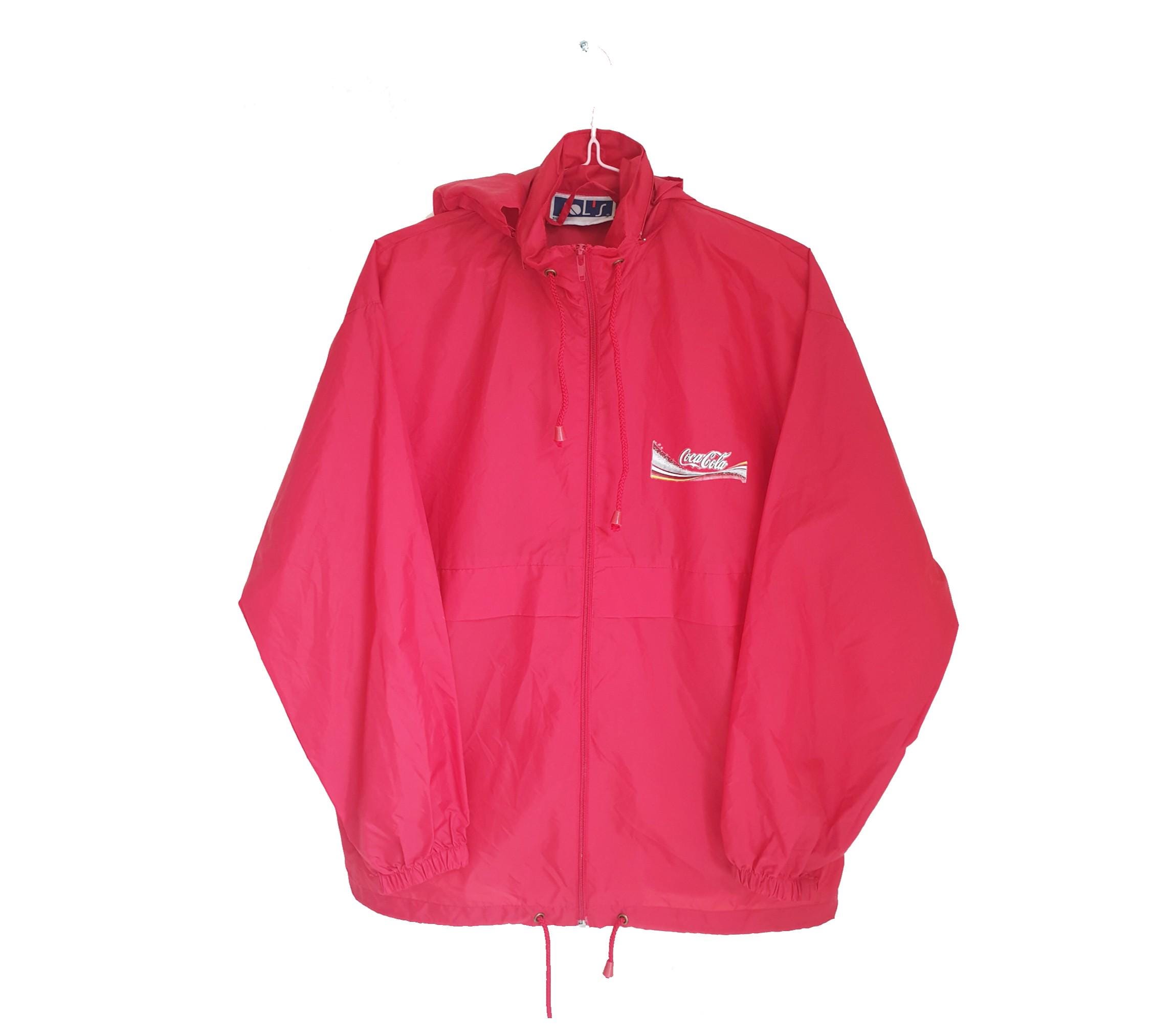 Coca Cola Windbreaker - Etsy Coca Cola Windbreaker - Etsy