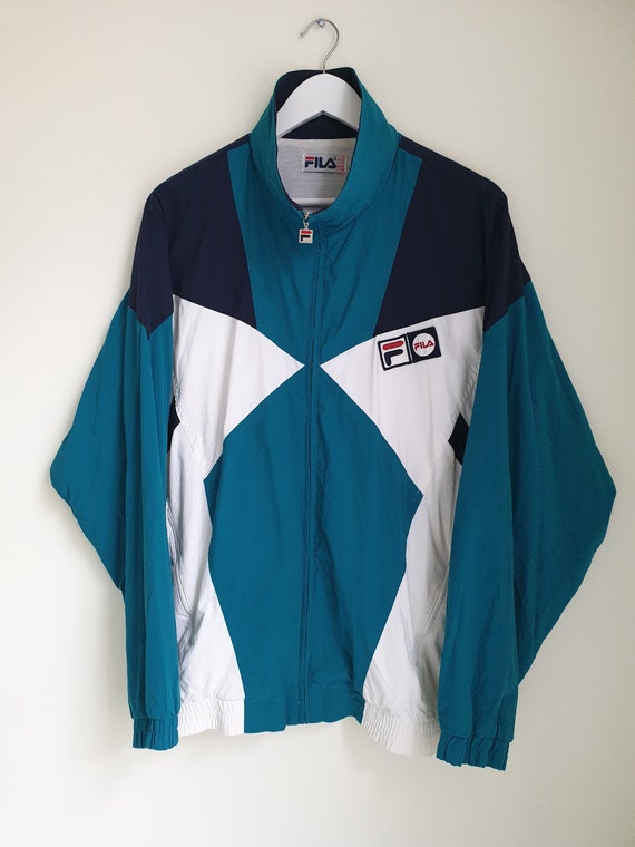 Vintage FILA windbreaker, track jacket, sports ja… - image 4