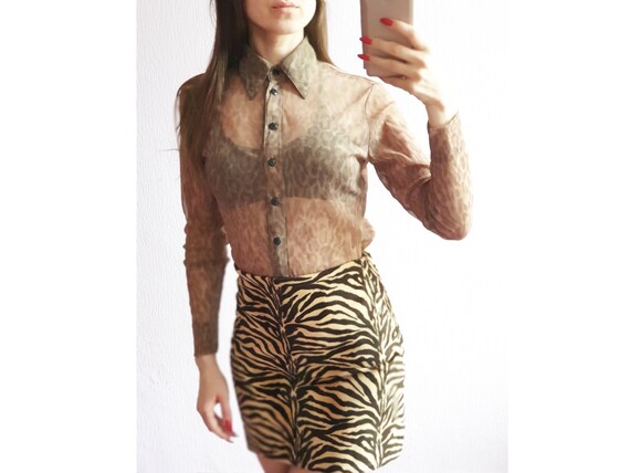 vintage sheer blouse