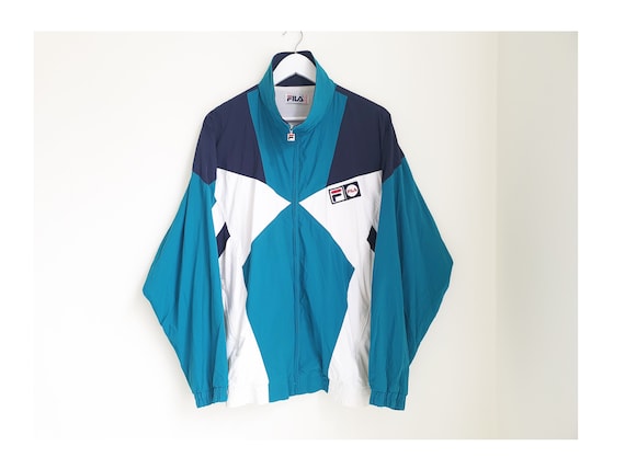 Vintage FILA windbreaker, track jacket, sports ja… - image 1