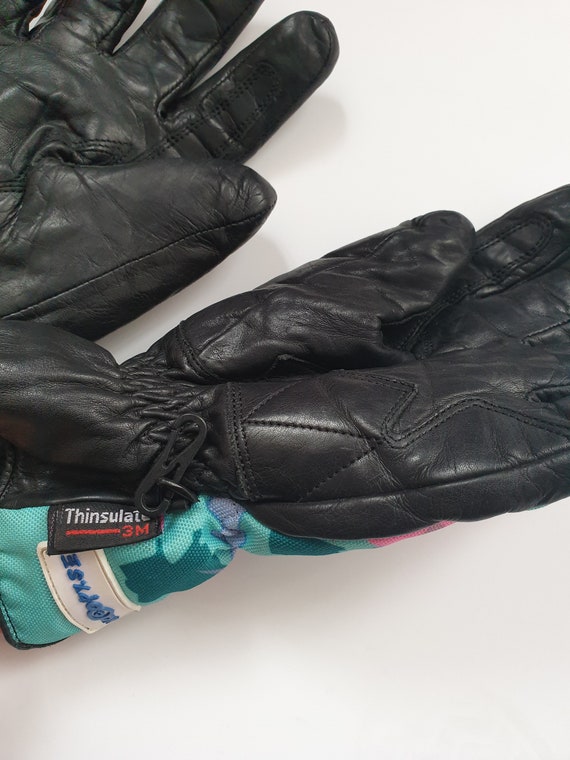 1980s ski gloves, original vintage 70s 80s 90s Y2… - image 6