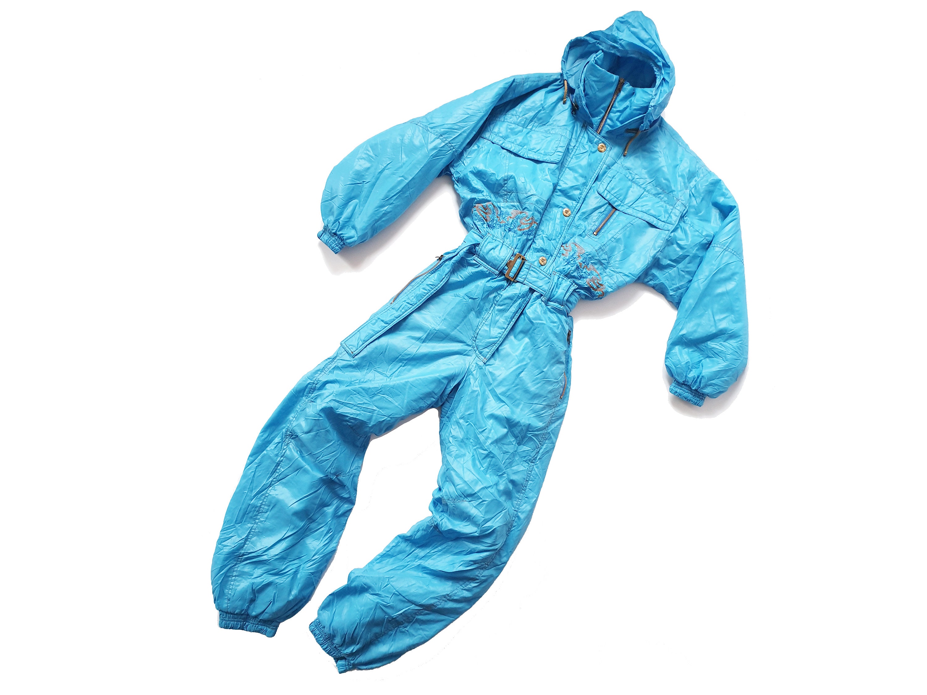 Vintage Ski Suit, 90s Winter Skisuit Overall, Snow Jumpsuit
