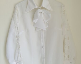 Ameri VINTAGE - HANA様　ameri vintage　RUFFLE BOW TIE SHIRT Vintage Style Ruffle Shirts | Ruffle Shirt Bow Tie | Ruffle