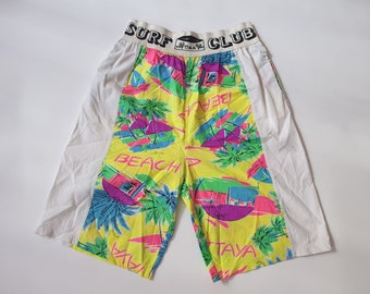 Vintage Hawaiian shorts, surfer, skater summer, beach shorts, vintage clothing