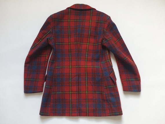 1970s unisex plaid coat, vintage 70s, 80s, retro,… - image 10