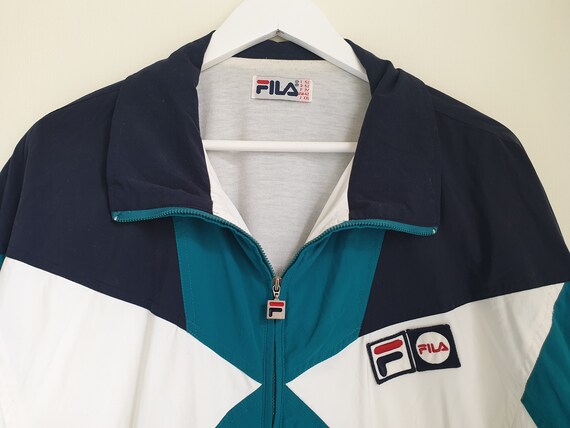 Vintage FILA windbreaker, track jacket, sports ja… - image 3