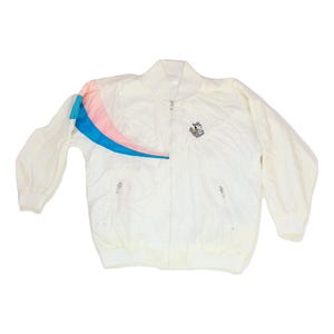 Vintage 90s SNOOPY Jacket - White Pastel Women&#39;s Windbreaker Track Top