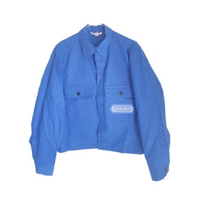 Vintage 70s Blue Workwear Jacket Chore Coat