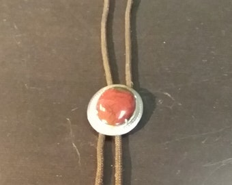 Hecho a mano naranja tono DRAGON VEIN País y Western Rockabilly BOLO, Accesorios de desgaste occidental, corbatas Bowties y Bolo Ties, Dragon Vein Bolo Tie