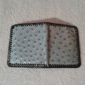 VINTAGE Handmade OSTRICH WALLET, birthday gifts, Original birthday presents, gifts for guys, Goverment Identification Holder