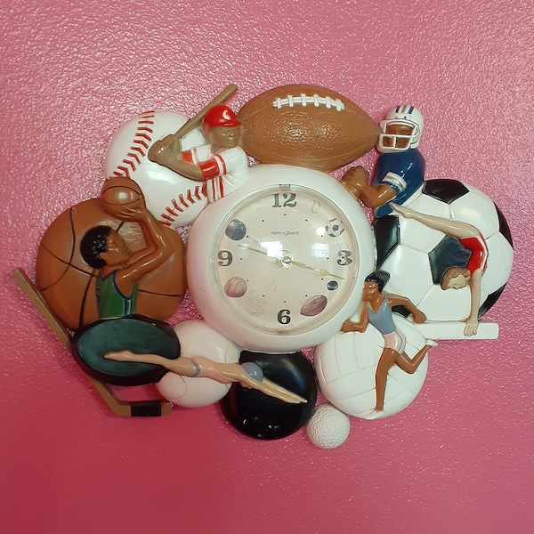 Sports Clock Etsy