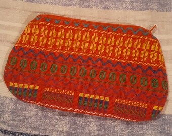 Vintage Cotton HUIPIL COIN PURSE Todos Santos Guatemala,South American Textile Art Coin Purse,Guatemalan Coin Purse,Boho Hippie Coin Purse