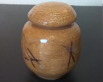 Signed WYOMING POTTERY JAR With Airtight Lid,Kitchen Storage,Home Decor, Native American Pottery, Kitchen Decor, Southwest Decor,Container