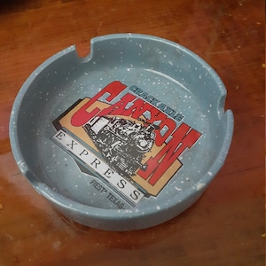 Rare Vintage Six Flags FIESTA TEXAS Crackaxle Canyon Collectable Souvenir ASHTRAY,Theme Park Souvenir, vintage Location Ashtray, Tobacciana
