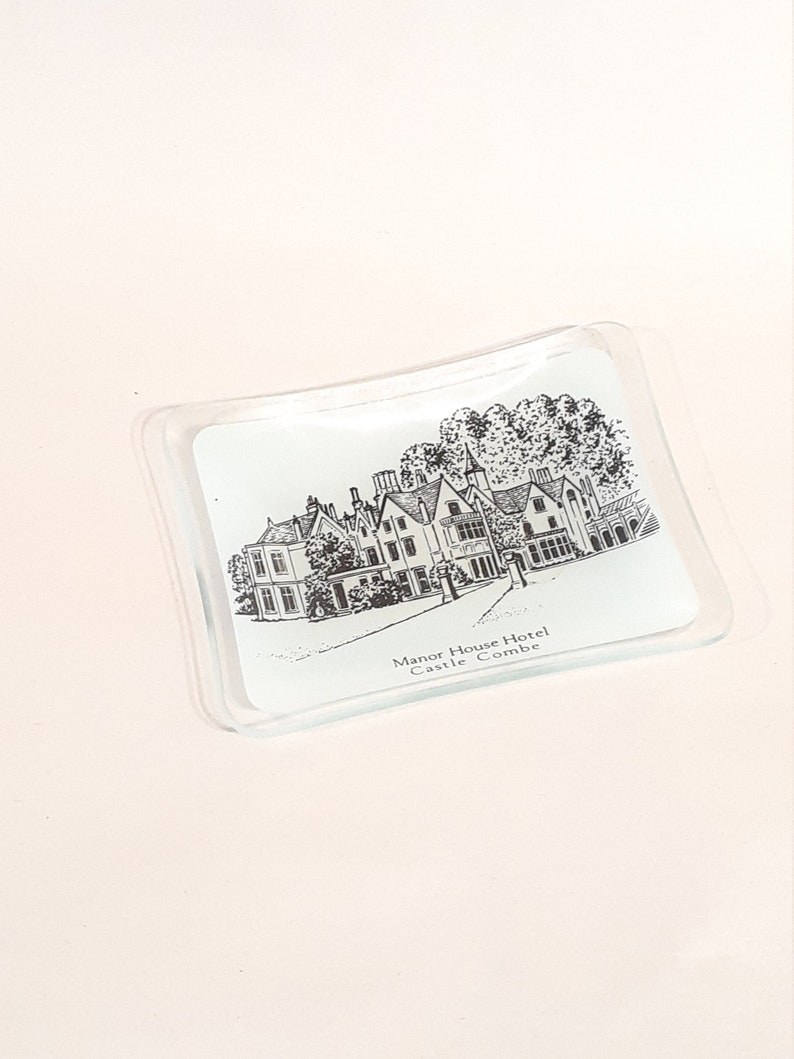 Manor House Hotel Castle Combe Souvenir Memorabilia Change Jewelry Money RING CATCHALL DISH,Bathroom Catchall Decor,Guest Room Dresser Decor image 3