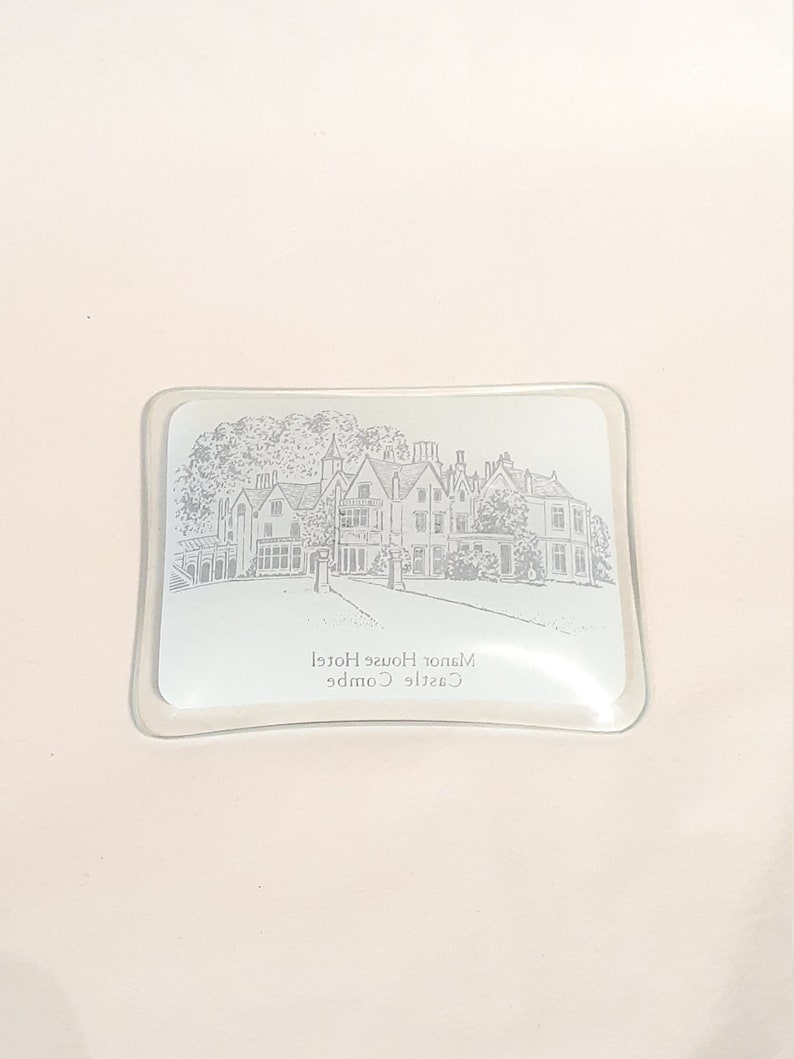 Manor House Hotel Castle Combe Souvenir Memorabilia Change Jewelry Money RING CATCHALL DISH,Bathroom Catchall Decor,Guest Room Dresser Decor image 2