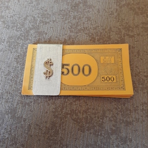 Vintage 14 Karat GOLD Plated Dollar Sign And Silver Tone MONEY CLIP,Vintage Dollar.Sign Money Clasp,Gold And Silver Money Clip,Bill Holder