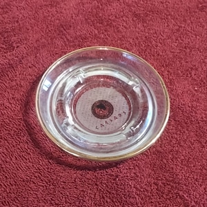 CEASARS PALACE ASHTRAY With 24K Gold etching Las Vegas Souvenir Memorabilia
