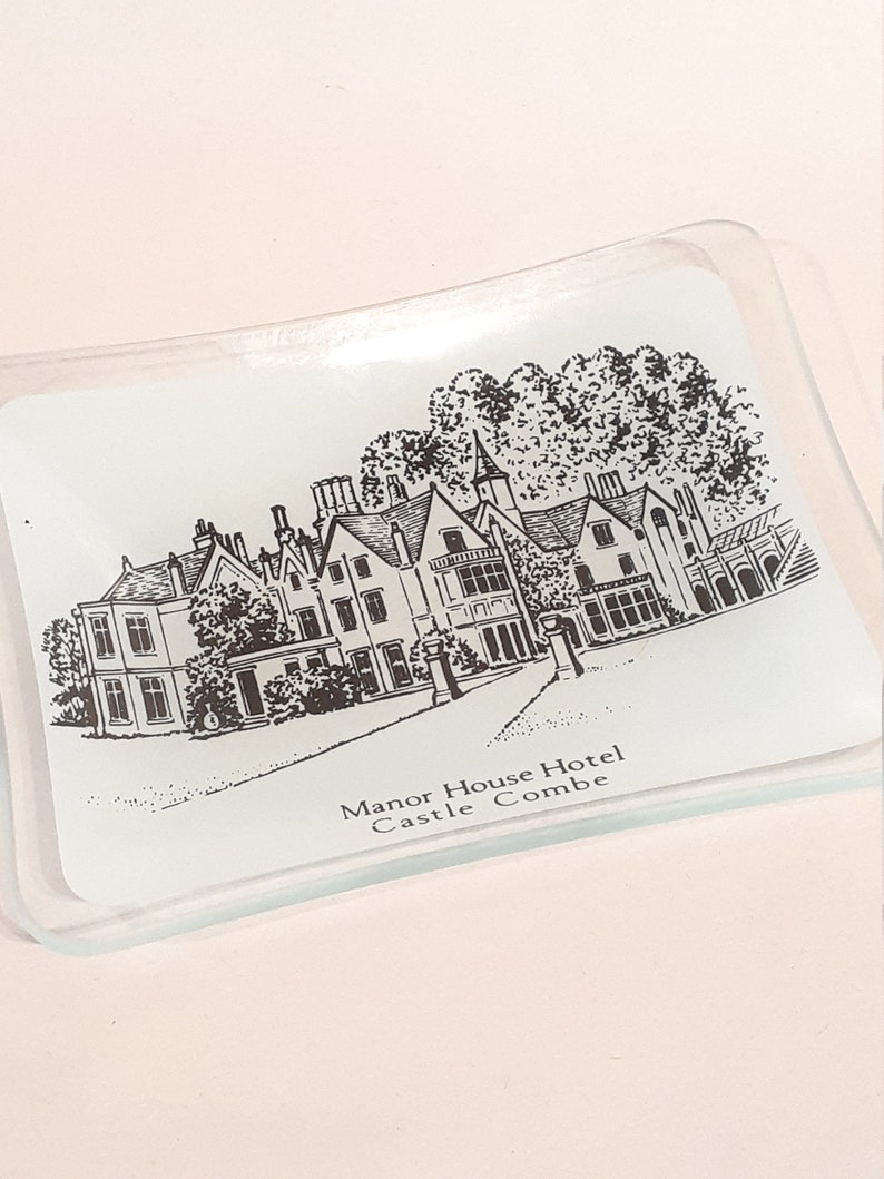 Manor House Hotel Castle Combe Souvenir Memorabilia Change Jewelry Money RING CATCHALL DISH,Bathroom Catchall Decor,Guest Room Dresser Decor image 4