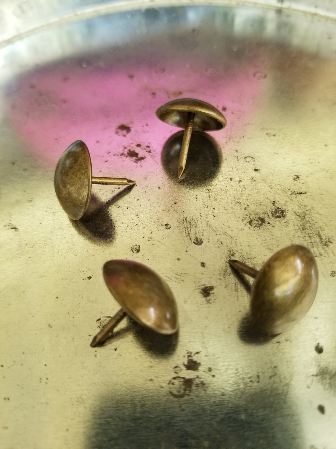 VINTAGE Large BRASS TACKS Vintage Office Supplies Vintage Etsy