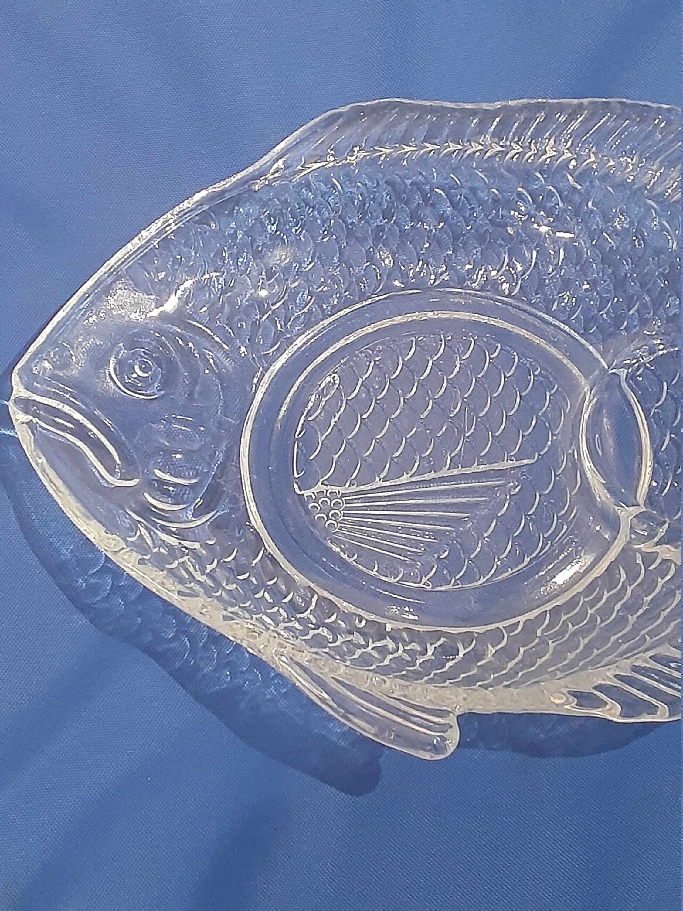 Set Of Four Vintage Glass FISH Shaped SERVING DISHES With Etsy