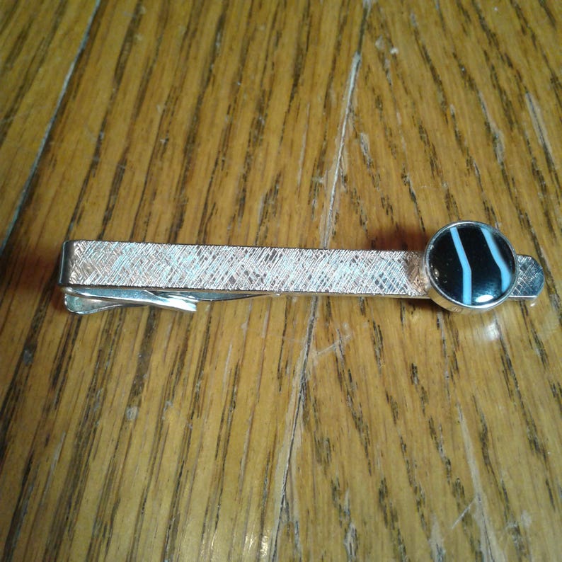 Vintage STONE TIE CLIPS Tie Clip Lot 6