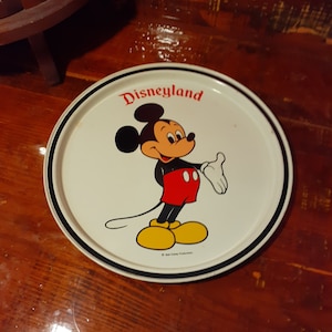 Vintage Mickey Mouse DISNEYLAND SERVING TRAY,Amusement Park Memorabilia,Disneyland Souvenir, Serving Trays,Rolling Tray,Smoking Accessories