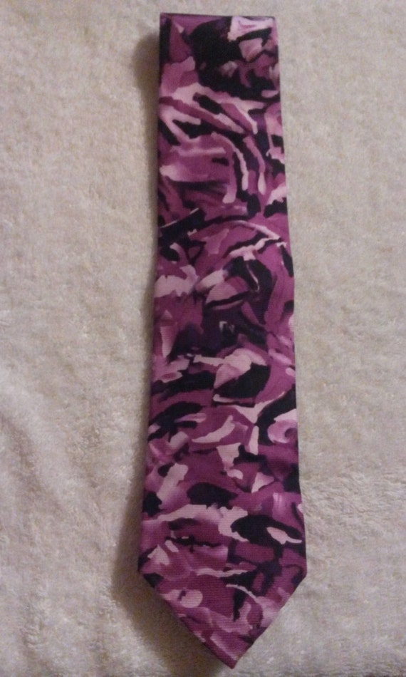purple camo tie