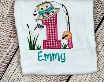 Fishing Birthday Shirt/Fishing Birthday Theme Shirt/Fishing Lure Birthday Shirt/Fishing Number Birthday Shirt