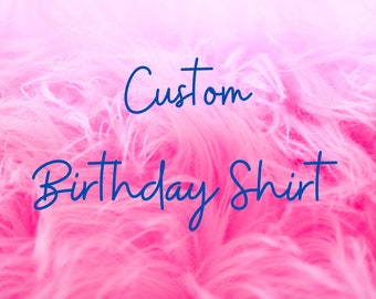 Custom Applique Birthday Shirt
