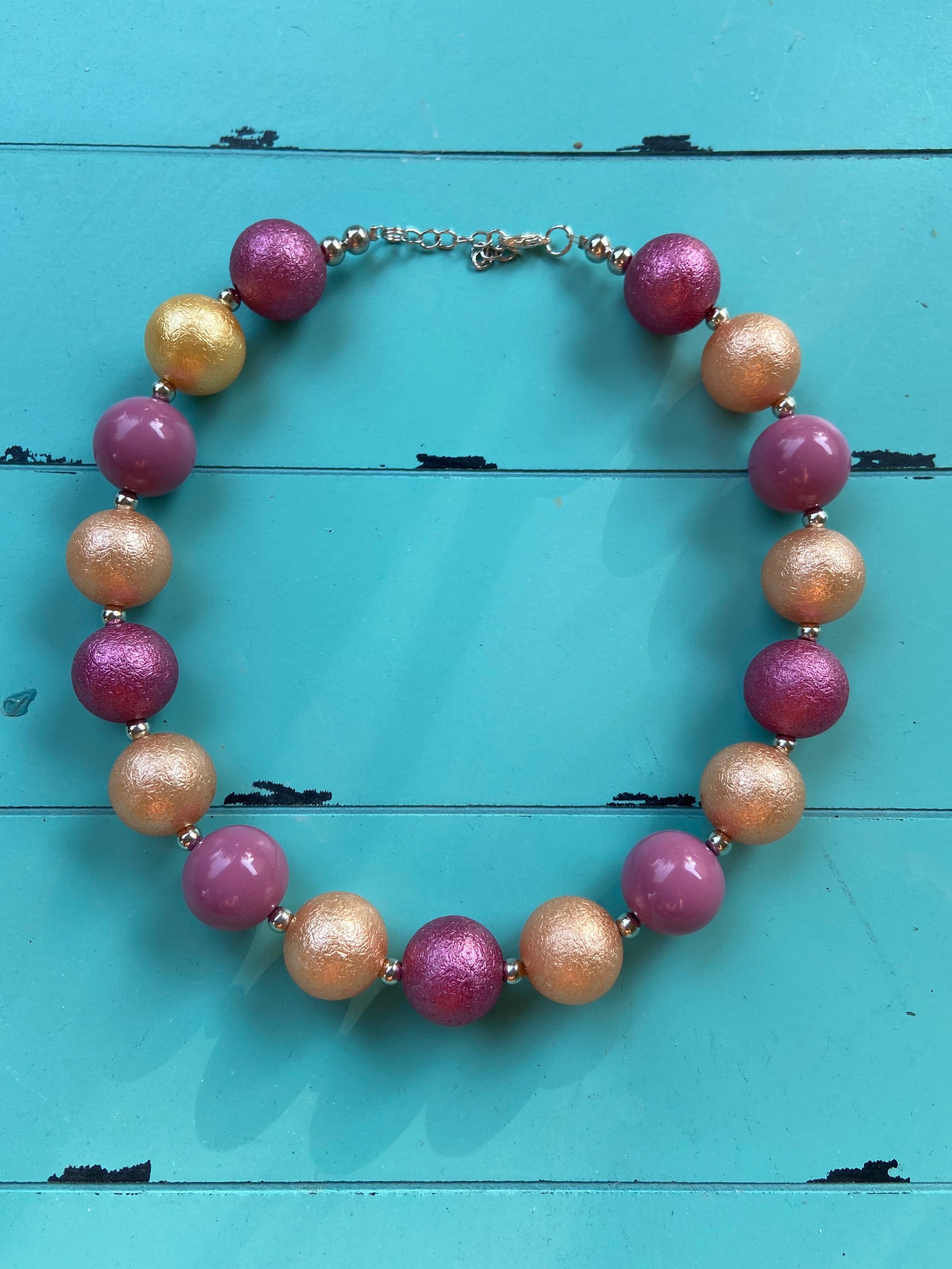 Chunky bead necklace bubblegum bead necklace photo prop | Etsy