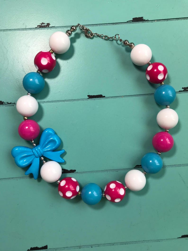 Chunky bead necklace bubblegum bead necklace children's Etsy