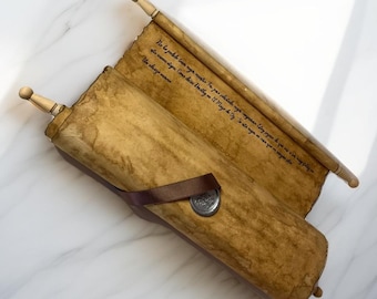 Personalized aged paper parchment. Retirement, Medieval Wedding, Anniversary, Lovers. Vows. Letter. Role-playing game.