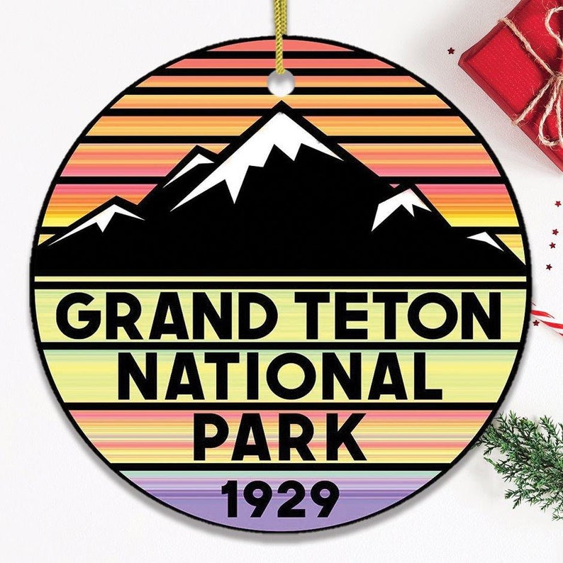 Vintage Grand Teton National Park Ornament image 1