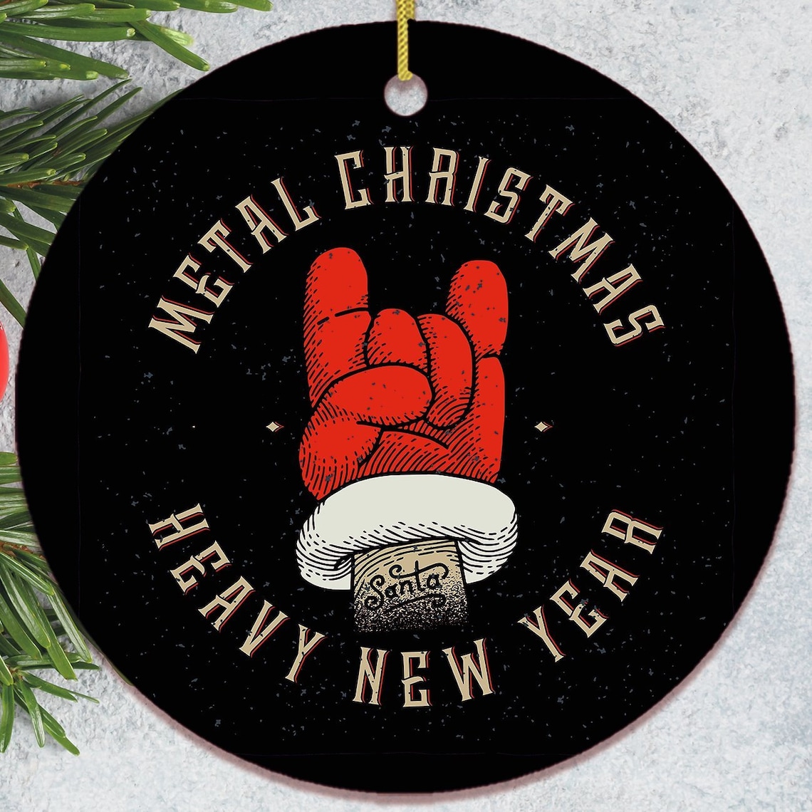 Vintage Heavy Metal Christmas Ornament Etsy UK