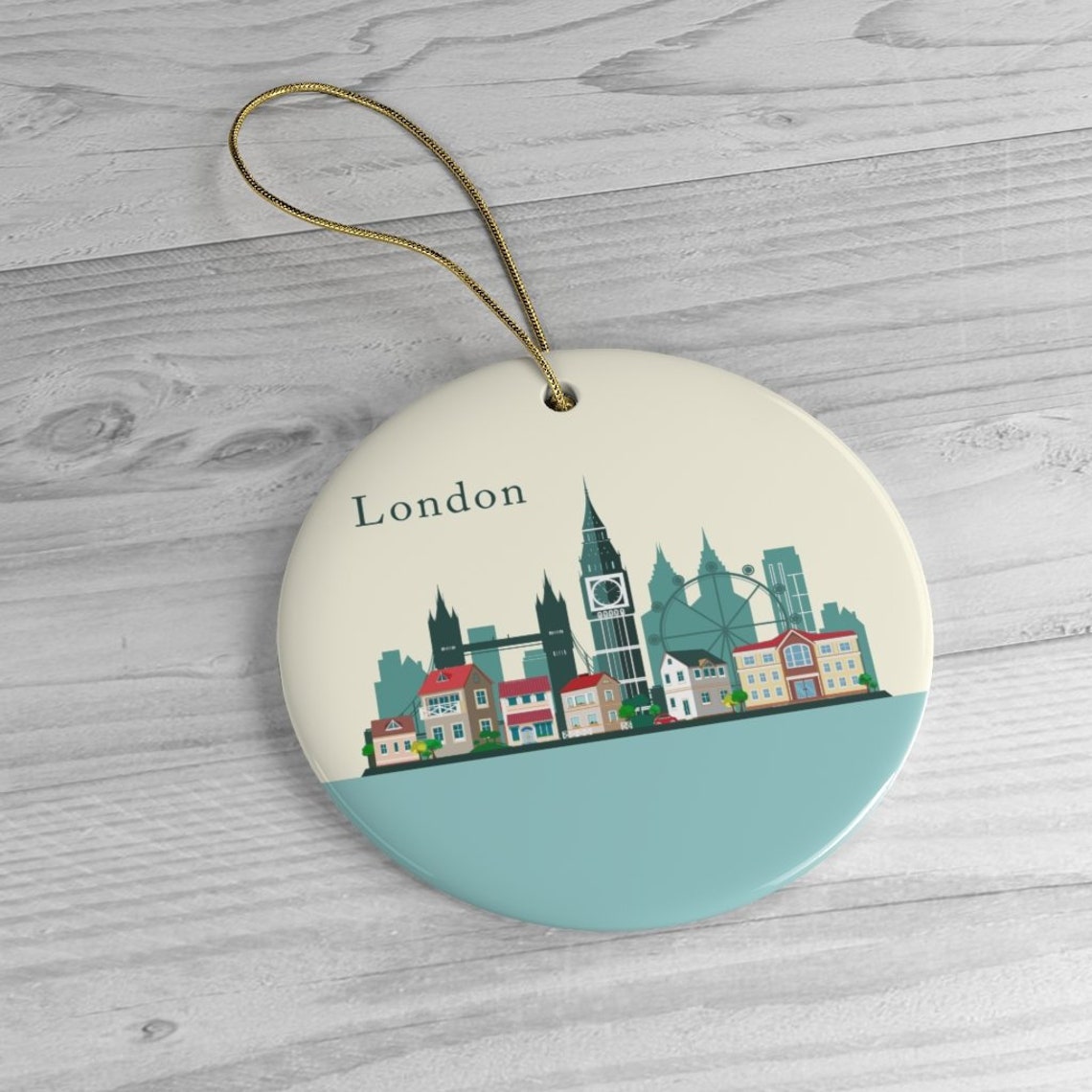 London Ornament England Landmark Christmas Decoration Etsy