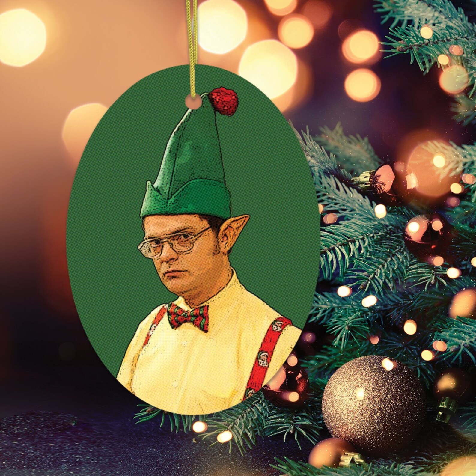 Dwight Schrute Christmas Ornament 