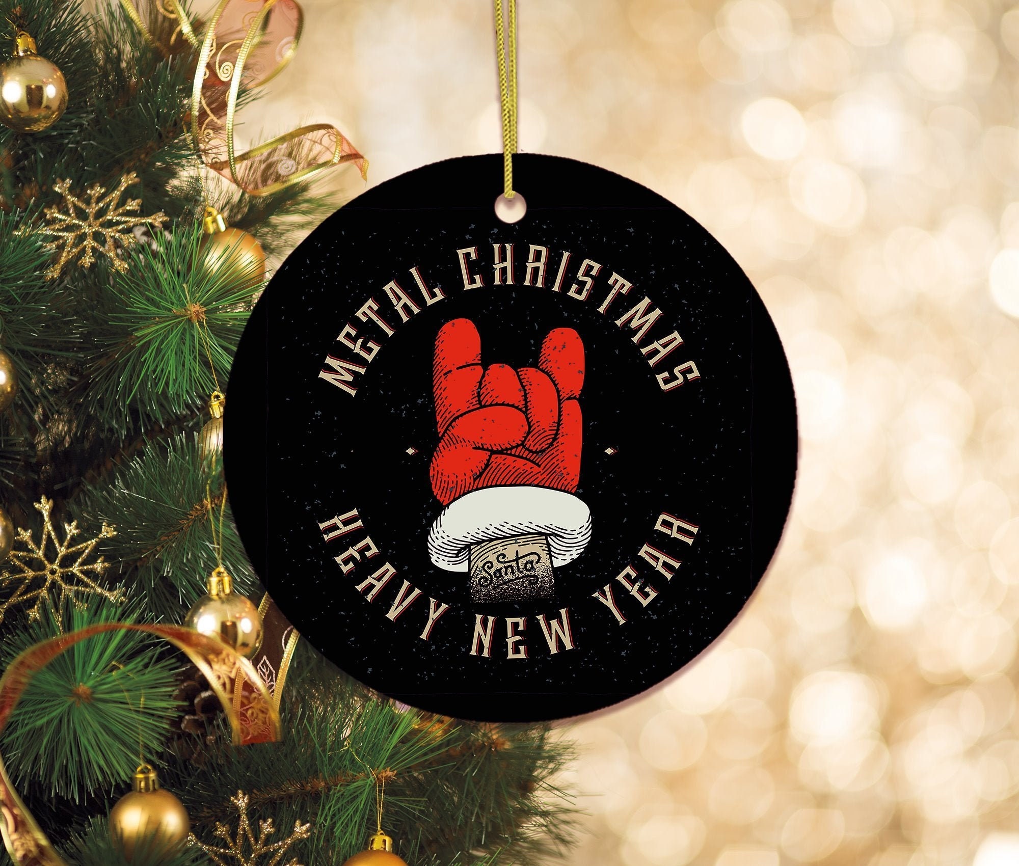 Vintage Heavy Metal Christmas Ornament Etsy