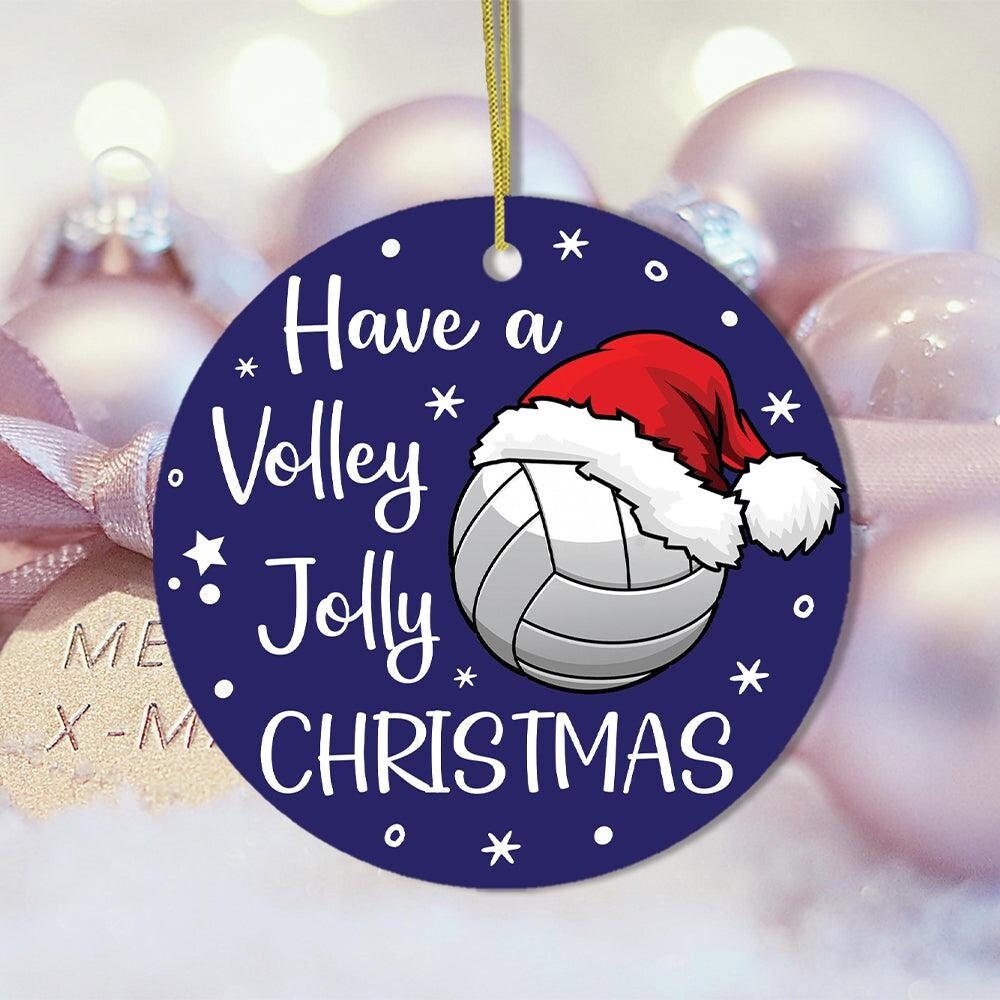 Discover Have a Volley Jolly Christmas Volleyball Ornament