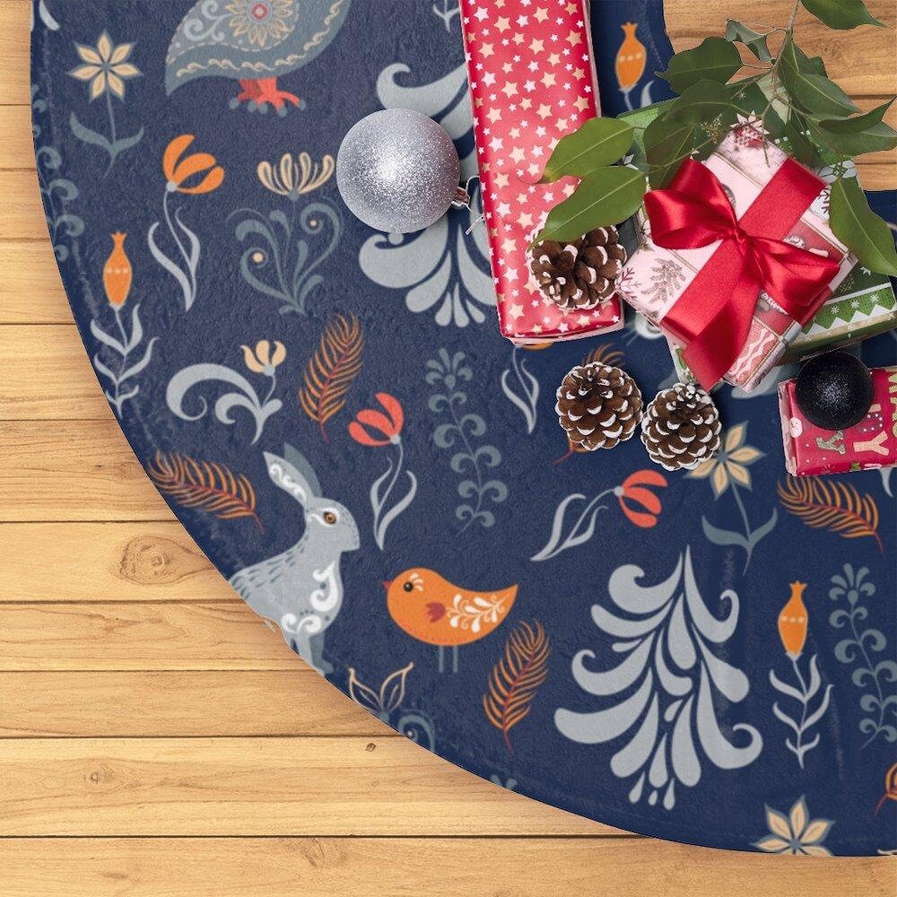 Scandinavian Christmas Tree Skirt 