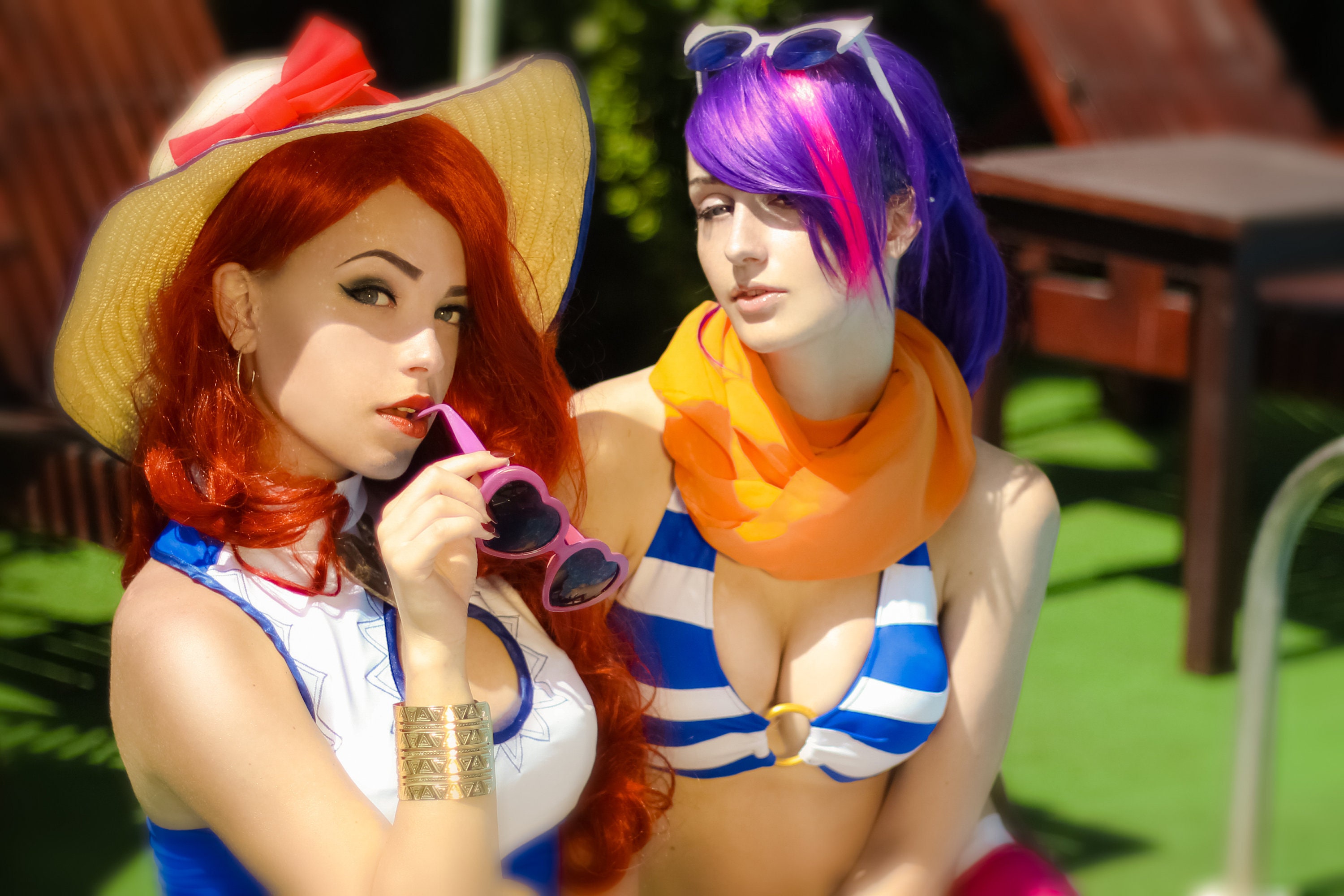 League Of Legends Pool Party Fiora And Miss Fortune Cosplay Etsy