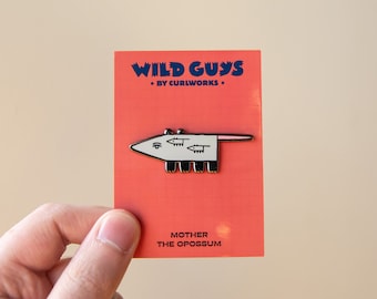 Mother the Opossum - Wild Guys Hard Enamel Pin