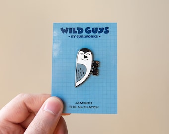 Jamison the Nuthatch - Wild Guys Hard Enamel Pin