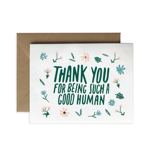 Merci, bonne personne - carte de voeux // Typographie de l'amitié // # TY06