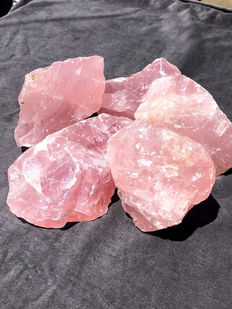 Large Rose Quartz Crystal 545 Oz Intuitively Picked Etsy