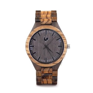 Buckeye Rooster Wood Watch - The White Rooster - All Wood Watch - Wrist Watch - Groom, Husband, Boyfriend, Wedding, Groomsmen, Holiday Gift