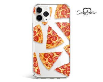 Pizza, iPhone 15 case, iPhone 15 Pro case, iPhone XS case, Pizza Slice, Clear iPhone case, Galaxy case, iPhone 14 case, Galaxy S10 case