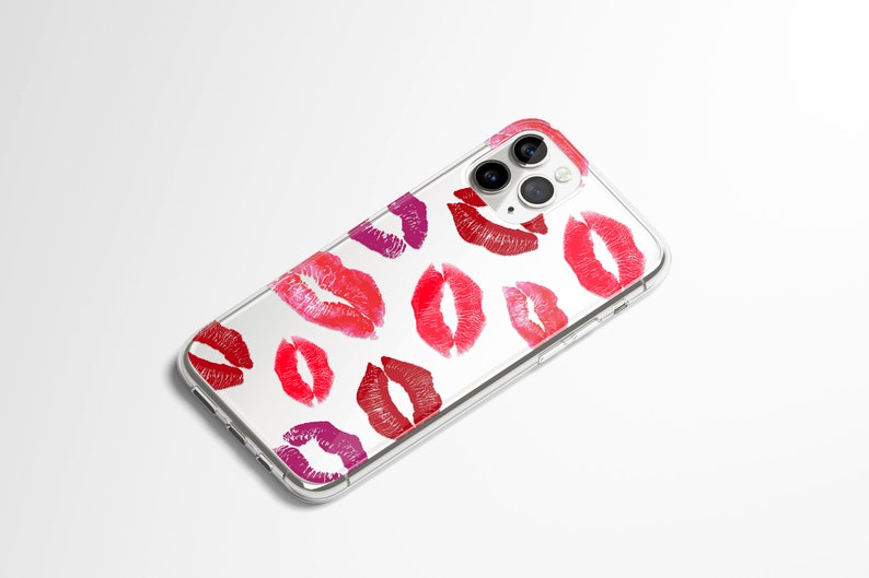 Lips, iPhone 13 case, iPhone 12 case, iPhone 15 case, iPhone 8 case, Kisses, iPhone XS case, iPhone 12 Pro case, Galaxy S20 case image 4