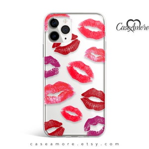Lips, iPhone 13 case, iPhone 12 case, iPhone 15 case, iPhone 8 case, Kisses, iPhone XS case, iPhone 12 Pro case, Galaxy S20 case